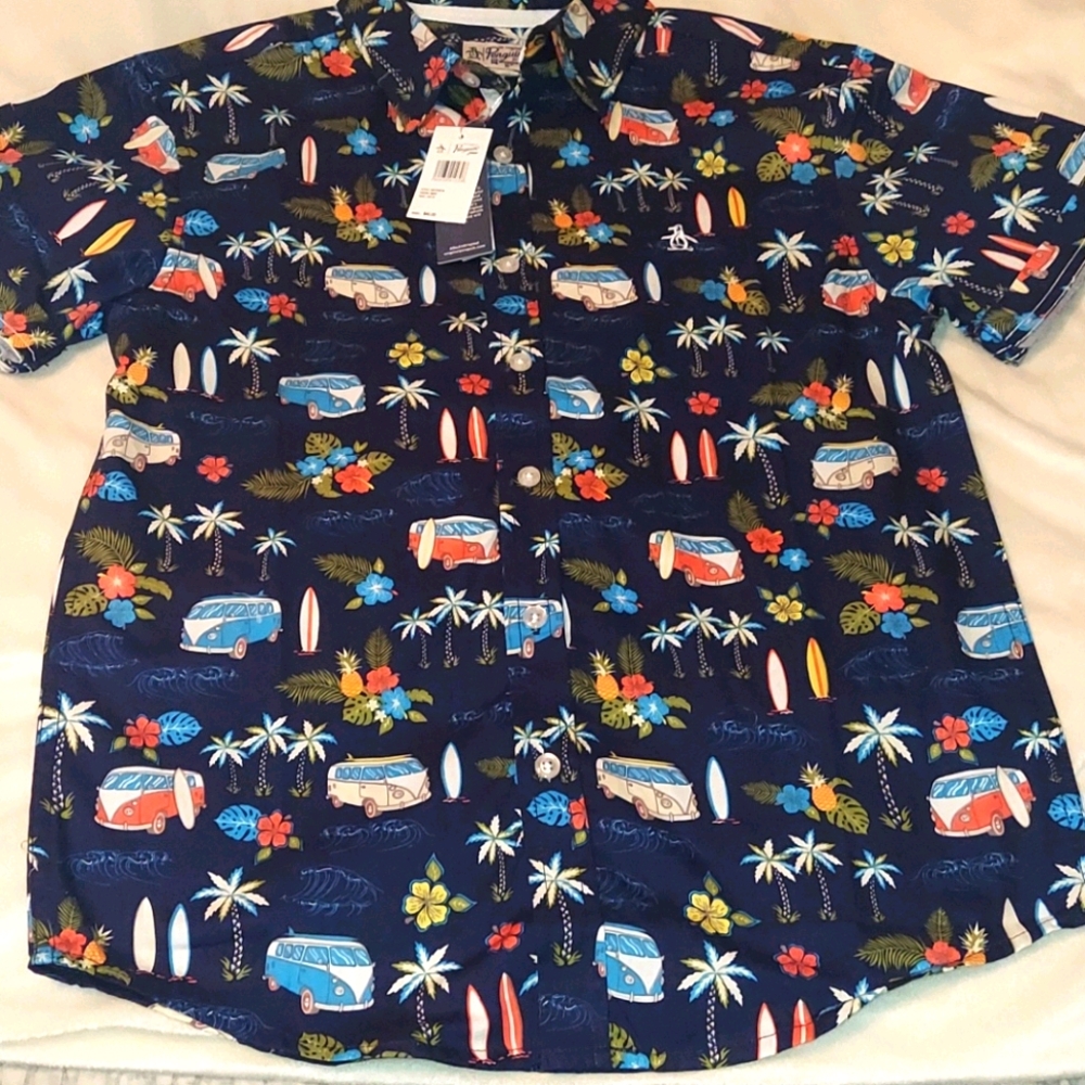 Original Penguin Peached Poplin